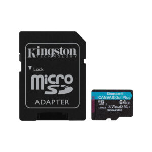 Karta pamięci microSD 64GB Kingston CanvasGo! Plus 200MB/s A2 U3 V30 + adapter