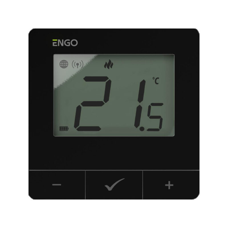 ENGO Controls Inteligentny zestaw ogrzewania Czarny (E25-BATB-4 + ETRV-M30 + EPlug WiFi)