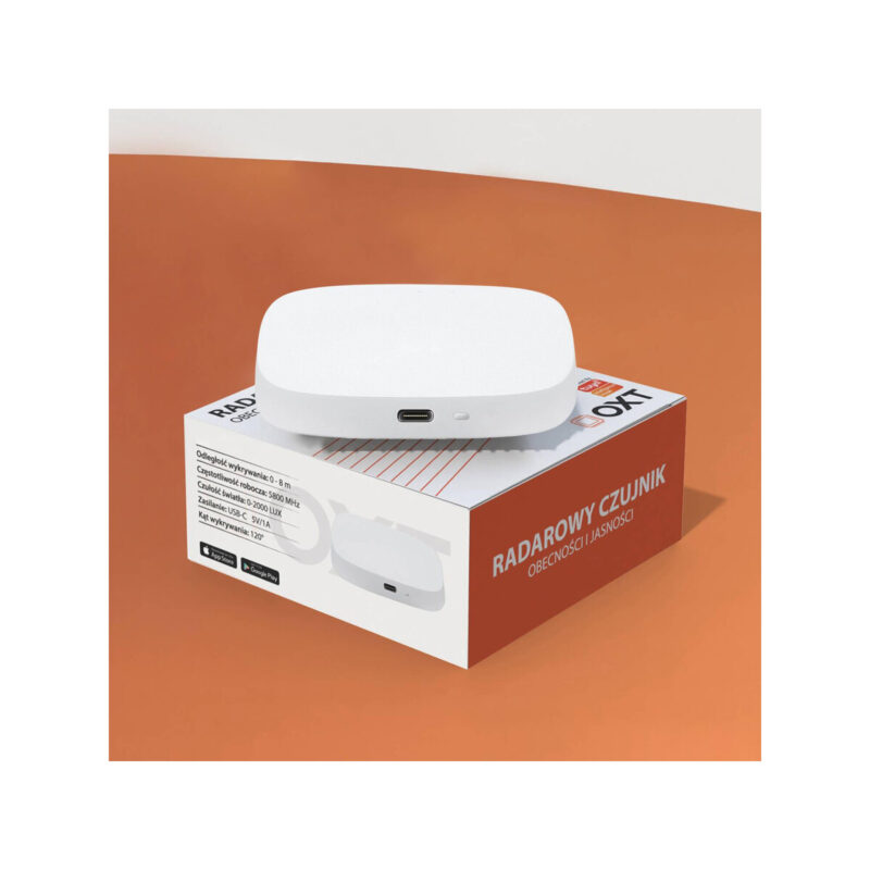 OXT Czujnik radar obecności jasności USB ZigBee TUYA T165