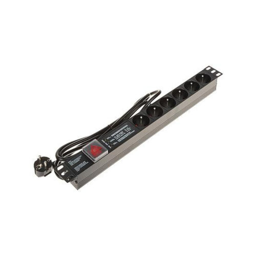 Listwa zasilająca 6 gniazd PD-6/R-SPD-3L