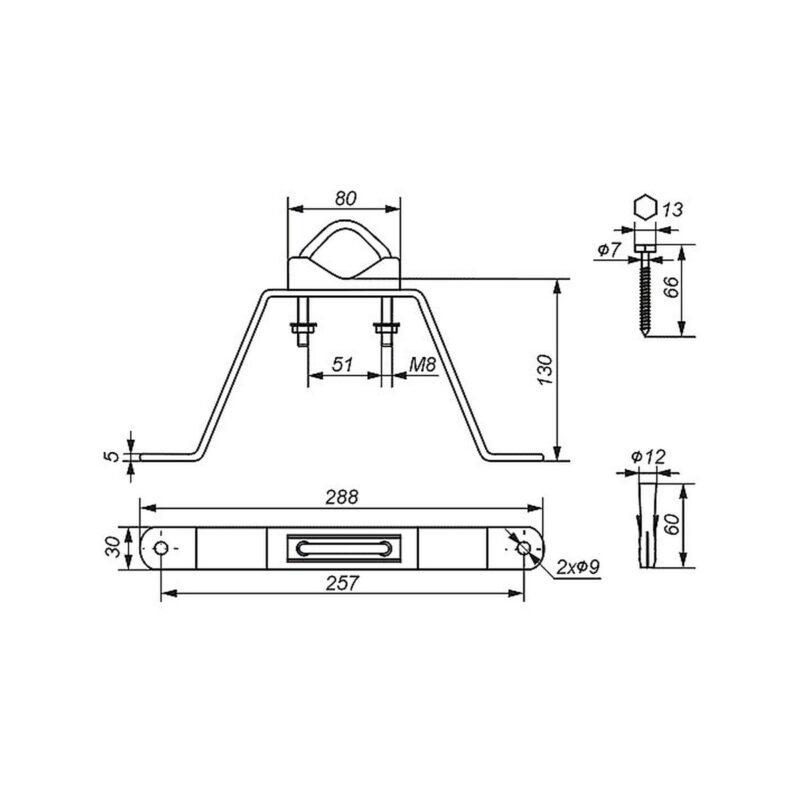OBEJMA MUROWA OMM-50L13