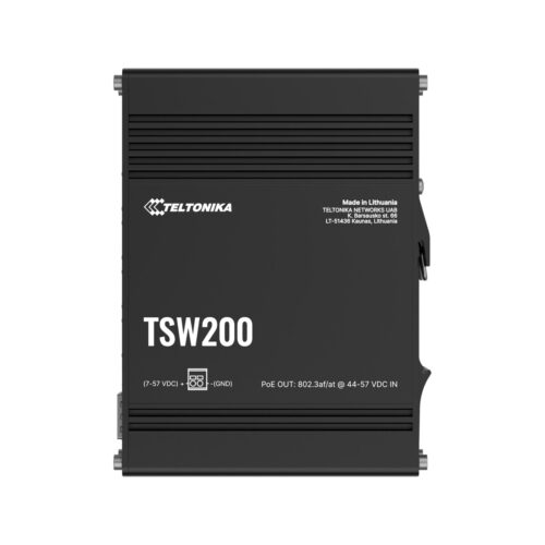 Teltonika TSW200 switch przemysłowy 8xGE 2xSFP PoE (TSW2000000B0) DIN