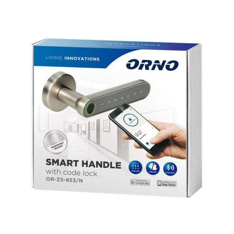 Klamka szyfrowa ORNO z klawiaturą dotykową i funkcją smart OR-ZS-853/N