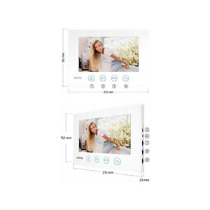 WIDEODOMOFON EURA VDP-90A3 DELTA + biały monitor TUYA