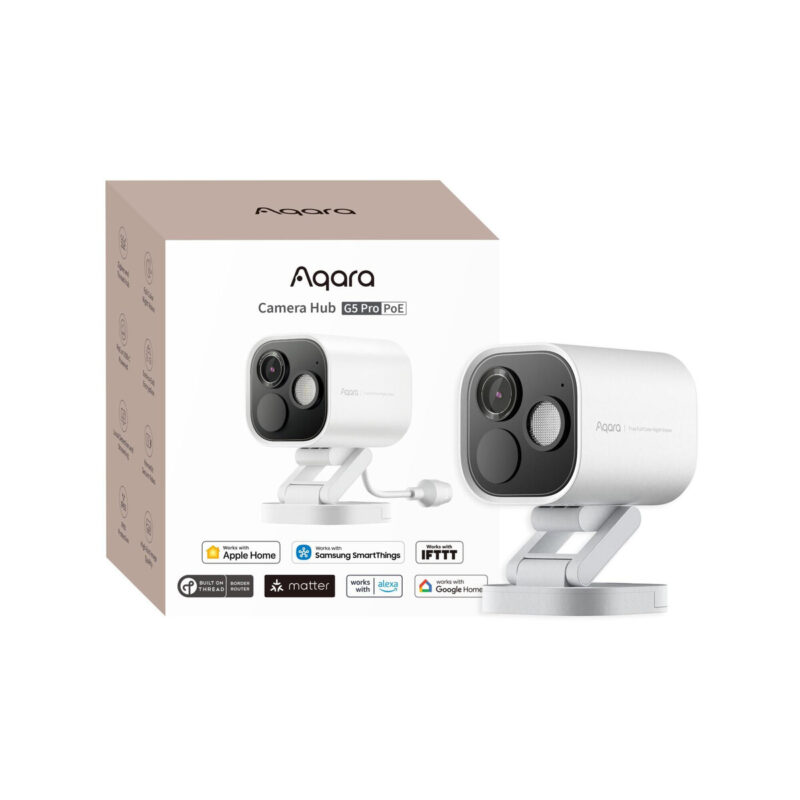 Aqara Camera Hub G5 Pro PoE Biała | Kamera IP | 1520p, Zigbee, CH-C03D