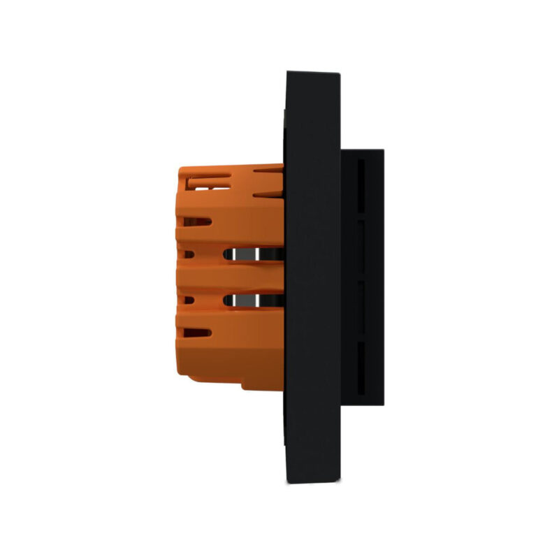 Termostat Heatit WiFi6 Black Matt Wi-Fi Thermostat 3600W 16A