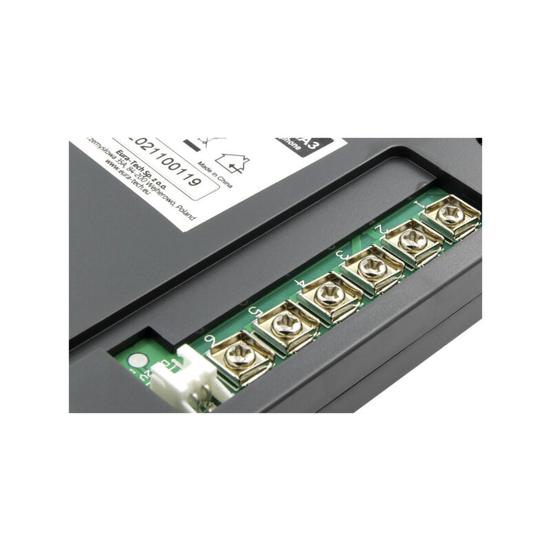 DOMOFON ''EURA'' ADP-51A3 ''DIFESA'' - 1-rodzinny, 2 unifony, interkom, grafit