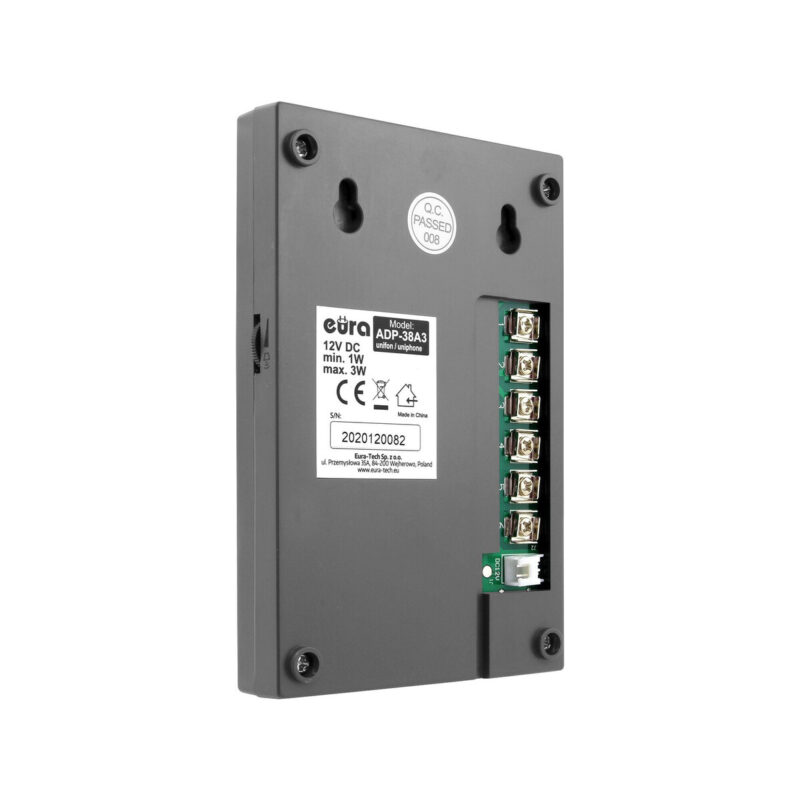 Domofon EURA ADP-38A3 ENTRA grafit