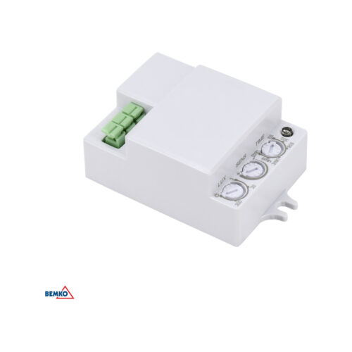 Czujnik Mikrofalowy 500W 360* IP20 prostokątny biały DIP-SWITCH