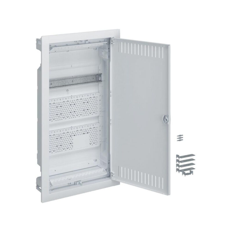 Rozdzielnica HAGER multimedialna podtynkowa 3-rzędowa, 2x płyta, szyna TH VOLTA VU36NWB