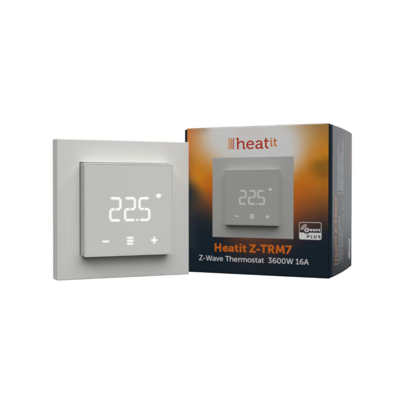 Termostat Heatit Z-TRM7 White RAL 9003 Z-Wave Thermostat 3600W 16A 868,4 Mhz