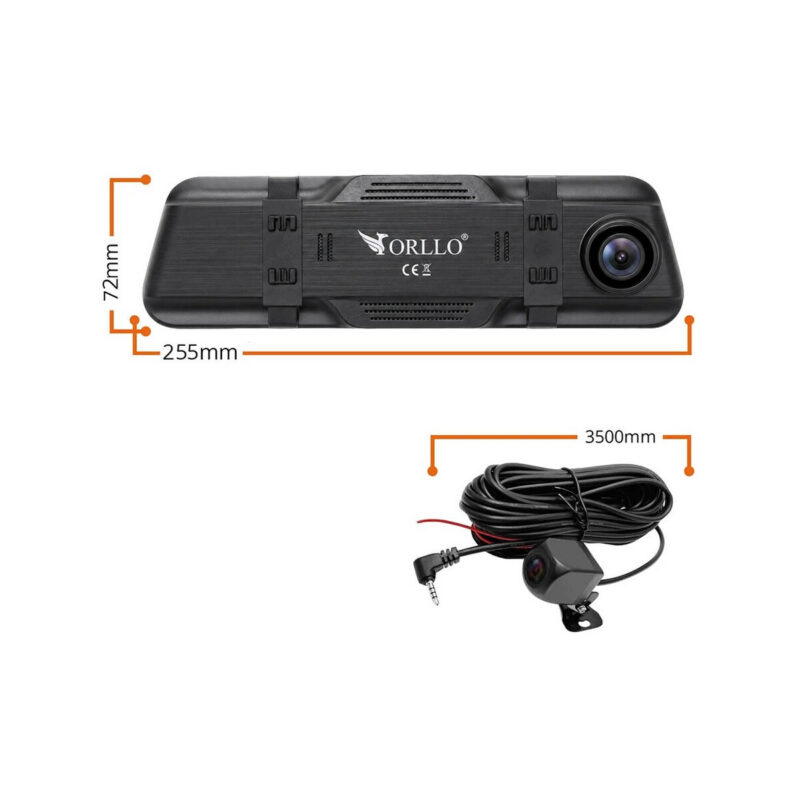 Kamera Samochodowa Przód Tył ORLLO Autoplay PRO 4K GPS WiFi