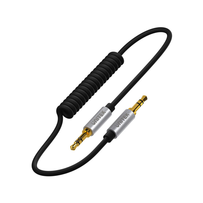 Unitek Y-C922ABK przewód miniJack 3.5mm -miniJack TWIST 1,5m