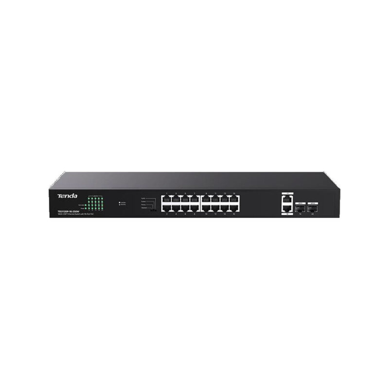 SWITCH POE TENDA TEG1120P-16-250W