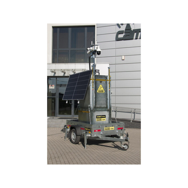 Mobilna wieża do zdalnego wideomonitoringu CCTV iCAM-TOWER AI 5MQ3