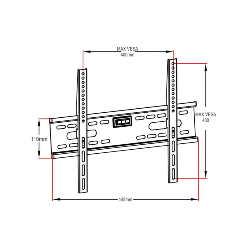 UCHWYT DO TV LCD/LED 26-60" 45KG AR-33 ART bez regulacji 2,4cm