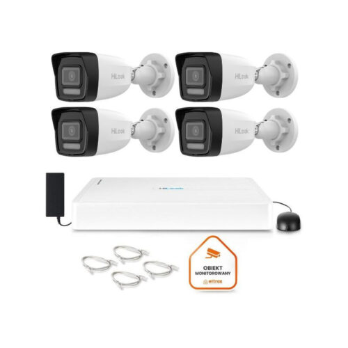 Zestaw do monitoringu Hilook 4 kamery IP IPCAM-B8-30DL/A