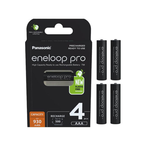Akumulatorki R03 / AAA Panasonic Eneloop PRO 930mAh Ni-MH BK-4HCDE/4BE (blister 4 szt.)