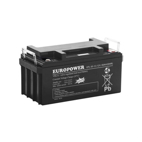 Akumulator AGM EUROPOWER serii EPL 12V 65Ah (Żywotność 15 lat)