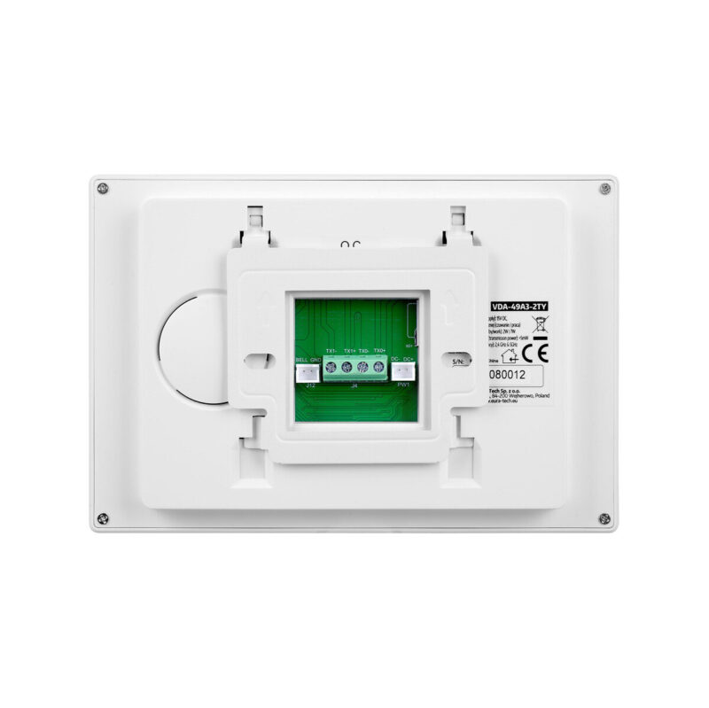 Wideodomofon EURA 2-żyłowy VDP-49A3-2TY biały Tuya