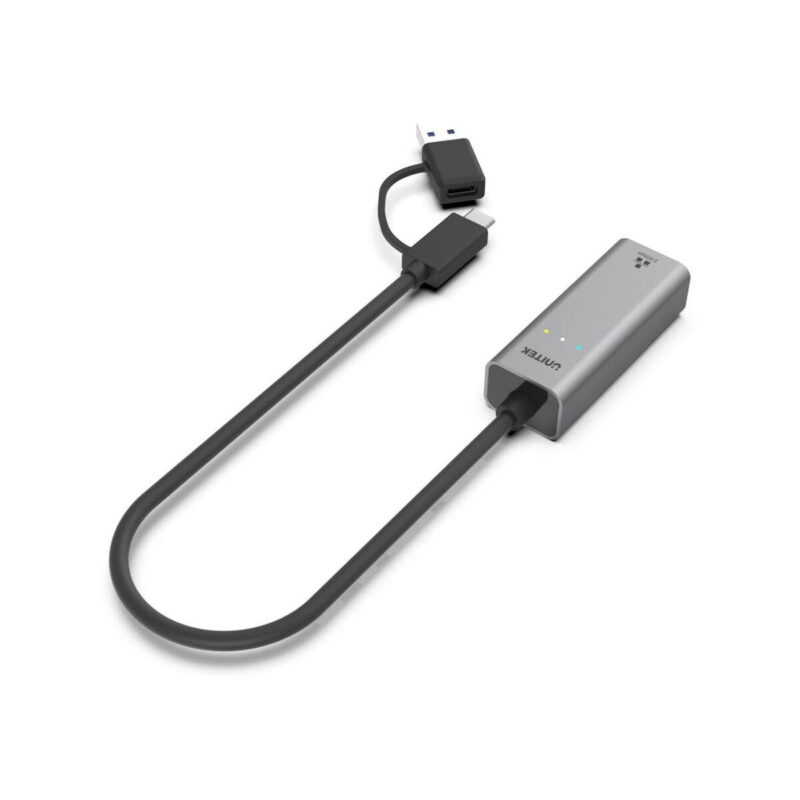 Unitek Hybrydowy adapter USB-C/USB-A do sieci