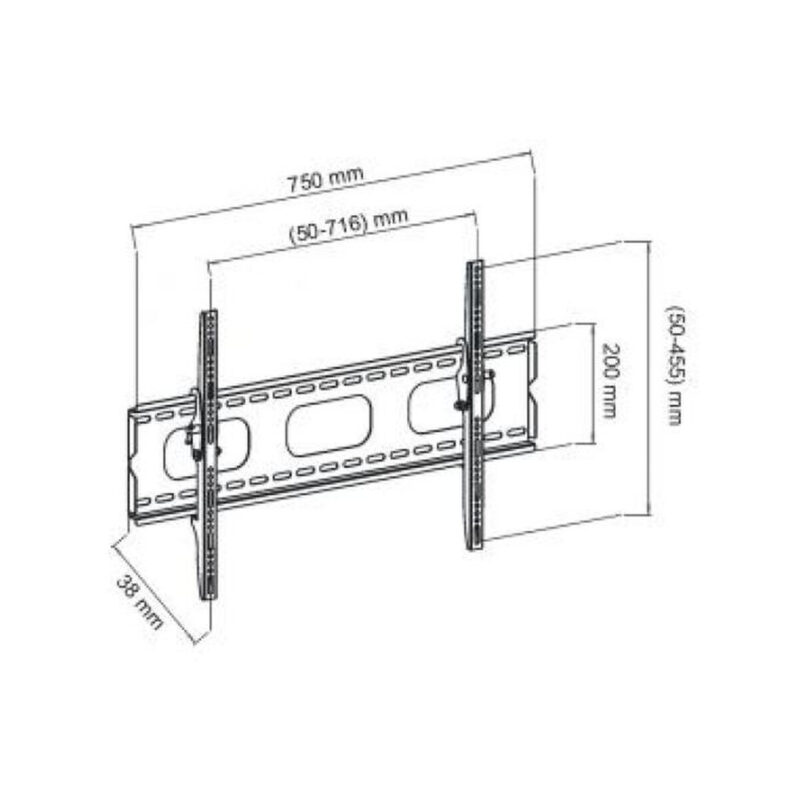 Uchwyt TV ścienny LED/LCD ART 32-70 reg.w pionie