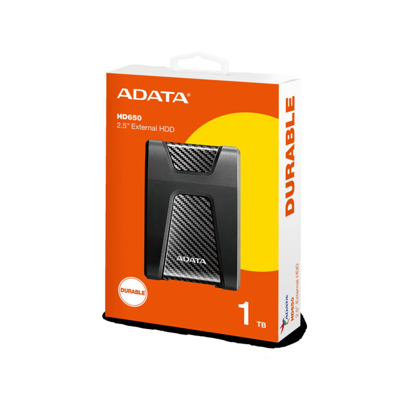 Adata DashDrive Durable HD650 1TB 2.5'' USB3.0 Czarny