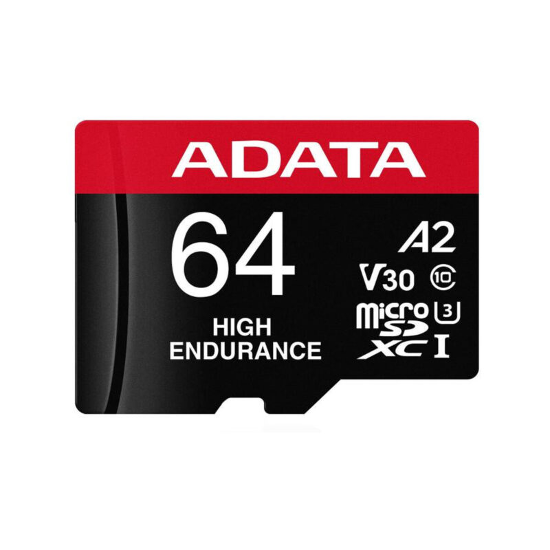 Adata Karta microSD High Endurance 64GB UHS1 U3 V30 A2 100/80MB/s + Adapter