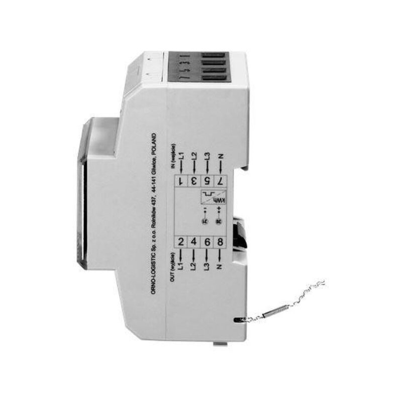 OR-WE-520 ORNO 3-fazowy licznik energii elektrycznej, 80A, MID, 3 moduły, DIN TH-35mm