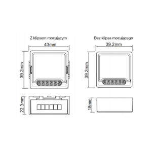 Moduł OXT mini ściemniacz 2 obwody WiFi TUYA T226