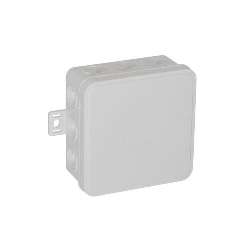 Puszka natynkowa pusta 12 wlotów VIPLAST V6 klik BIAŁA IP54 85x85x41mm 036-01