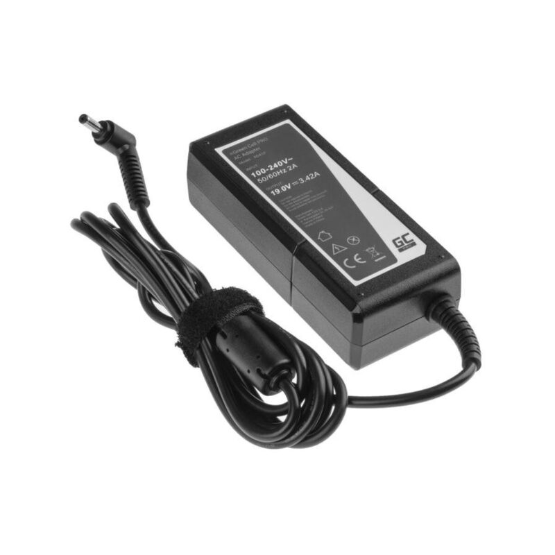 ZASILACZ ŁADOWARKA DO LAPTOPA ASUS Green Cell PRO AD41P 19V 3,42A 65W 4,0mm/1,35mm