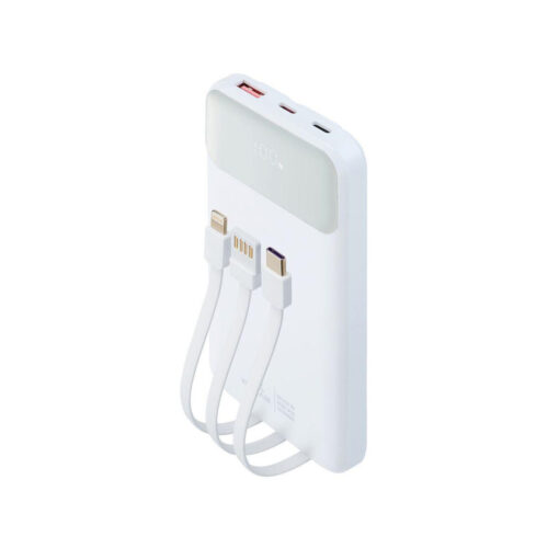 33bbb3b5b96b4a61bfc8ee73fffc0514_original Powerbank Rivacase 10000mAh 22.5W PD 2x USB-C 1x USB-A VA2211 biały + kabel USB-C i Lightning