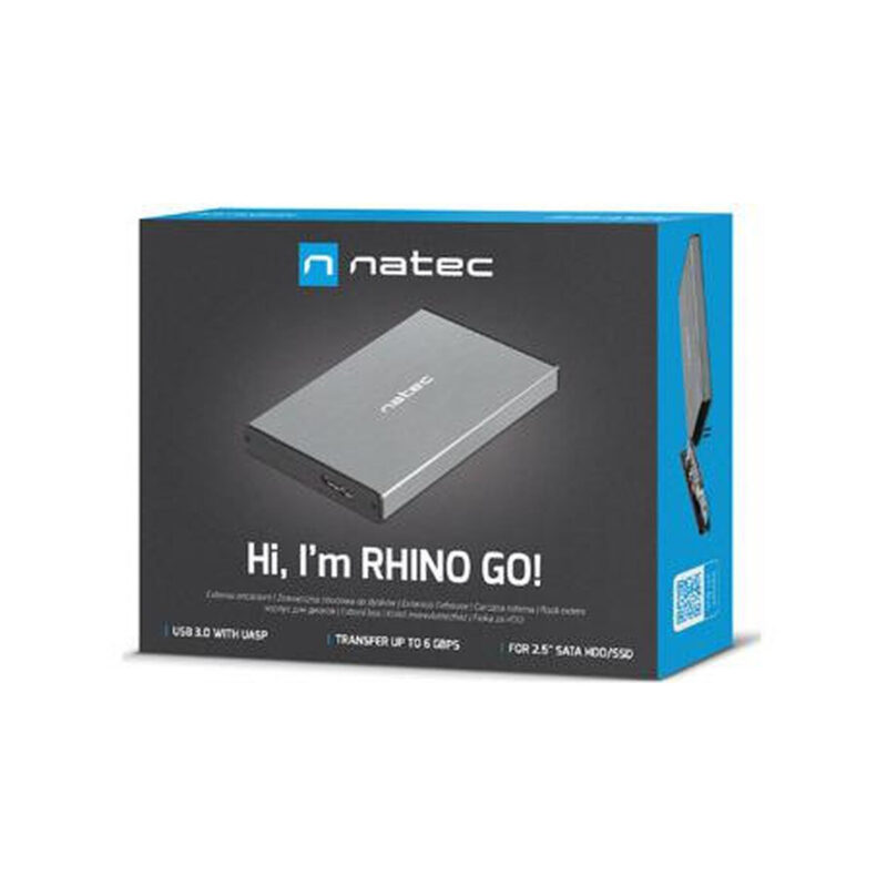 Zewnętrzna obudowa dysku Natec Rhino GO SATA 2.5cala USB 3.0 Szary