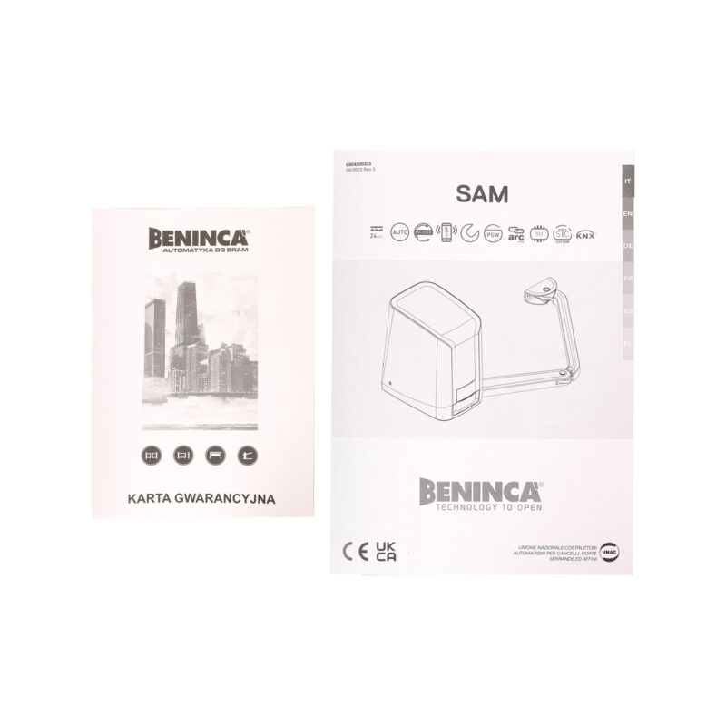Zestaw Beninca KSAM24.PM do 5m bram dwuskrzydłowych