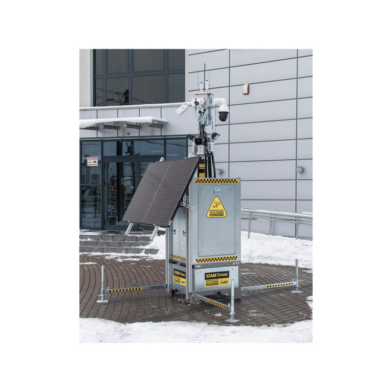Mobilna wieża do zdalnego wideomonitoringu CCTV iCAM-TOWER AI 5MQ3