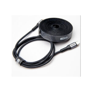 Organizer do kabli Unitek OT142BK rzep czarny 5m