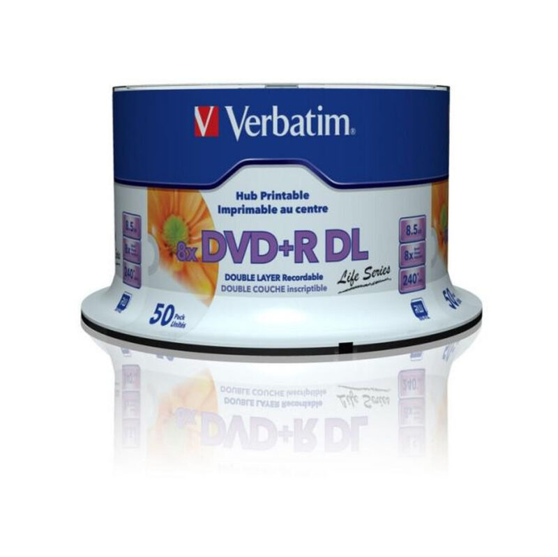 Płyty DVD+R DL Verbatim Inkjet Printable (50szt)
