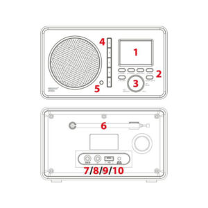 Radio Ferguson Regent i200s (Dark Gray) (Spotify, DAB, FM, USB, AUX IN, Bluetooth)