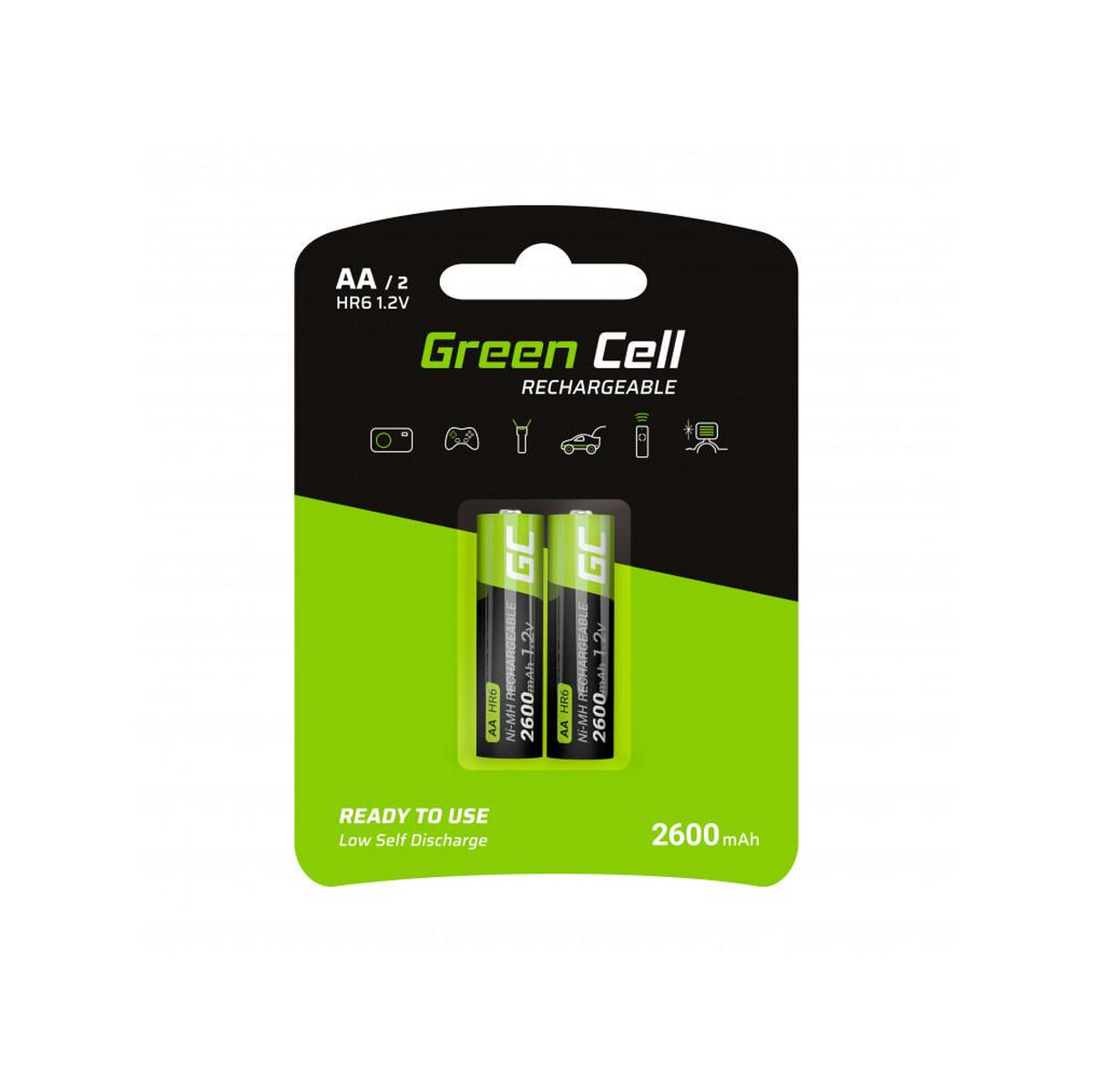 AKUMULATORKI Green Cell 2x AA HR6 2600mAh GR05