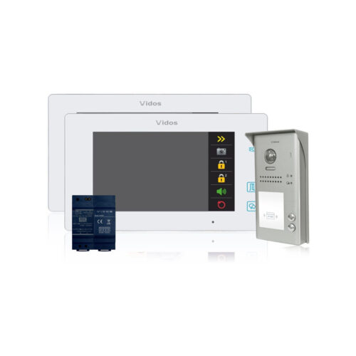 Wideodomofon 2-rodzinny VIDOS DUO 2 x M1021W-2 / S1102A
