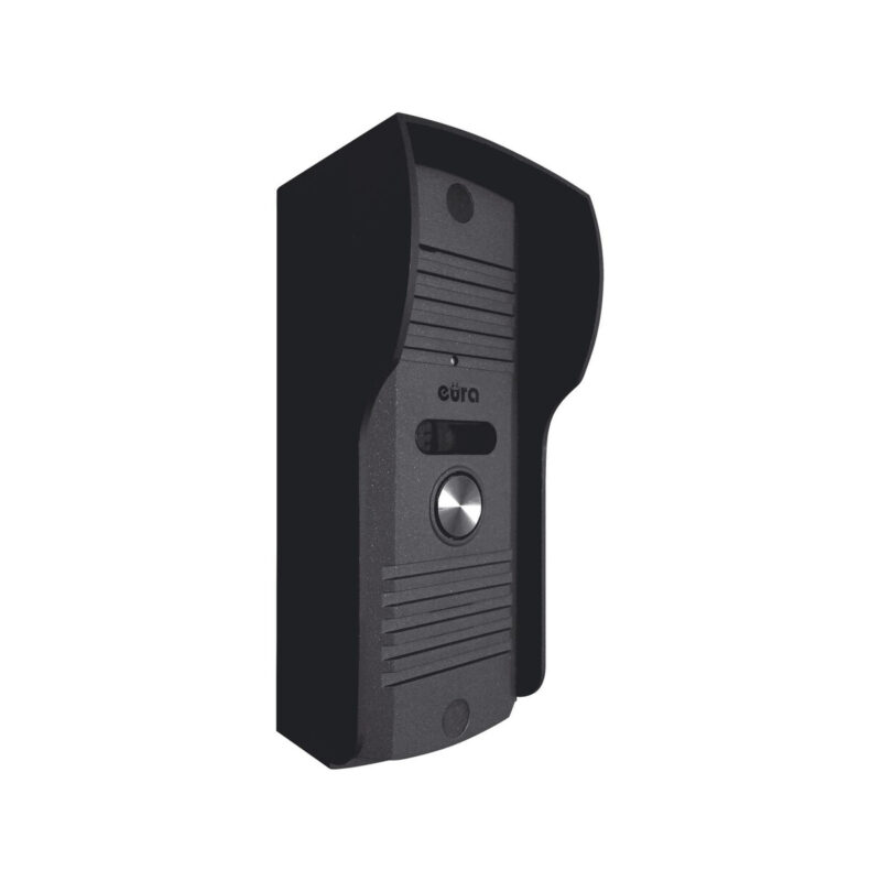 DOMOFON ''EURA'' ADP-51A3 ''DIFESA'' - 1-rodzinny, 2 unifony, interkom, grafit