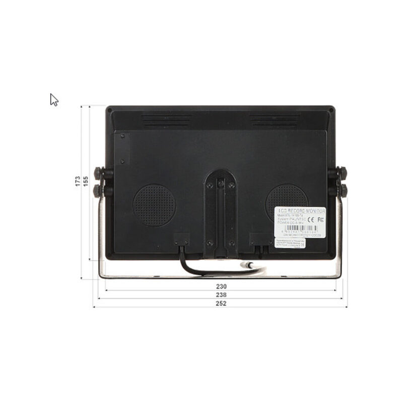 MONITOR SAMOCHODOWY ATE-TFT09-T4 9 " AUTONE