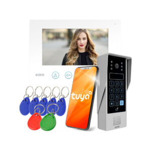 WIDEODOMOFON EURA VDP-90A3 DELTA + biały monitor TUYA