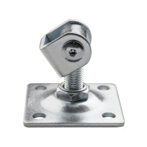 Zawias PSG 61.018.01 z szyldem 80x80x3mm - gwint M16 (regulowany, ucho ocynkowane)