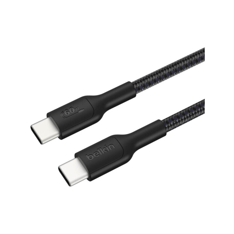 Kabel USB-C / USB-C Belkin 60W 2 m do Nintendo Switch2 w oplocie, czarny