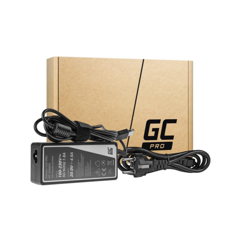 ZASILACZ ŁADOWARKA DO LAPTOPA LENOVO Green Cell PRO AD39AP 20V 4,5A 90W Slim Tip