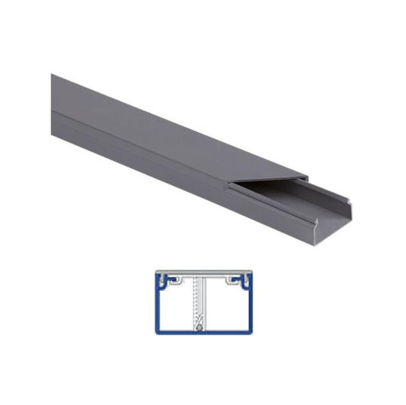 Listwa elektroinstalacyjna kpl. SZARY SLS 40x25 2m (PACZKA 10szt.)