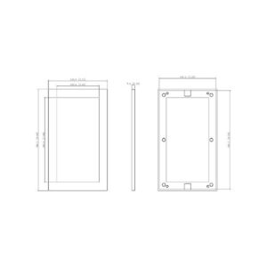 RAMKA DO MODUŁÓW WIDEODOMOFONOWYCH DAHUA VTM125