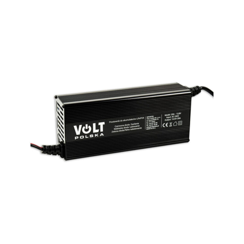 Prostownik Volt Polska do akumulatorów LiFePO4 12V 20A